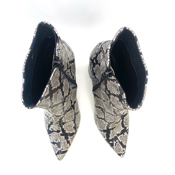 Jeffrey Campbell Women’s Snake Print Raven Pointed Toe Ankle Boots - Picture 13 of 16